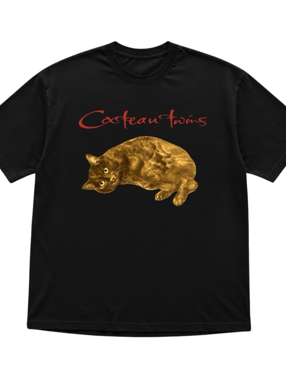 Cocteau Twins Cat Graphic Tee, cute cat shirt